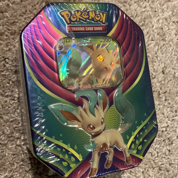 Pokémon GX Tin Set of 3 leafeon sylveon glaceon - Picture 6 of 8